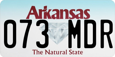 AR license plate 073MDR