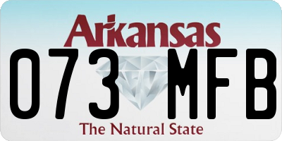 AR license plate 073MFB