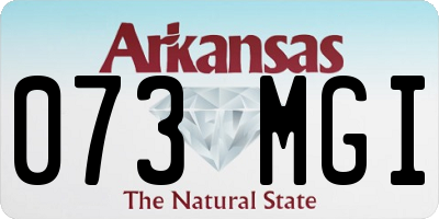 AR license plate 073MGI