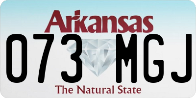 AR license plate 073MGJ