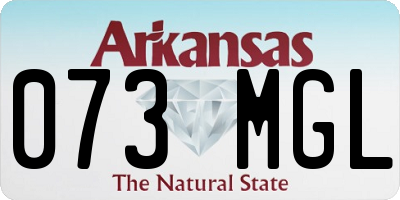 AR license plate 073MGL