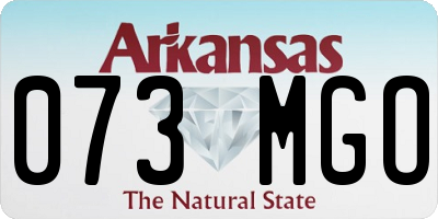 AR license plate 073MGO