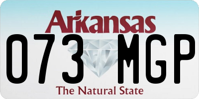 AR license plate 073MGP