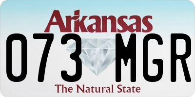AR license plate 073MGR