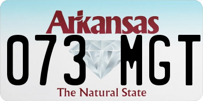 AR license plate 073MGT