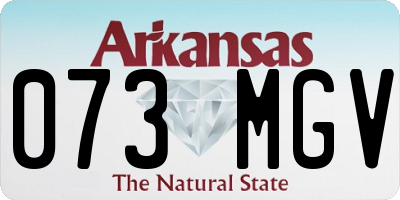 AR license plate 073MGV