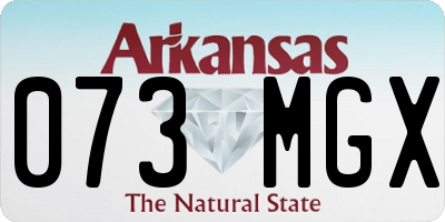AR license plate 073MGX