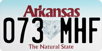 AR license plate 073MHF