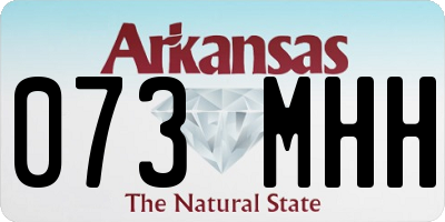 AR license plate 073MHH