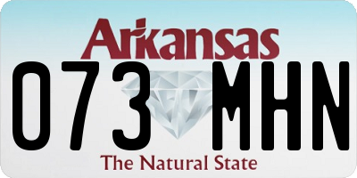 AR license plate 073MHN