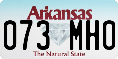 AR license plate 073MHO