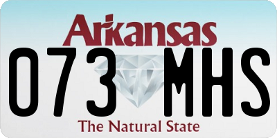 AR license plate 073MHS