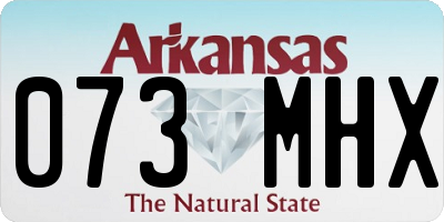 AR license plate 073MHX