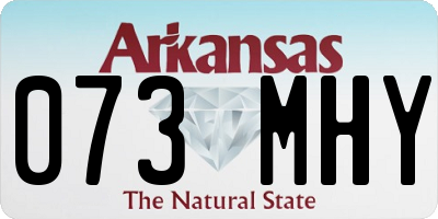 AR license plate 073MHY