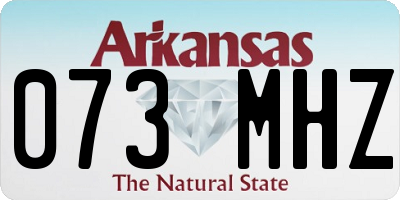 AR license plate 073MHZ