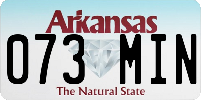 AR license plate 073MIN