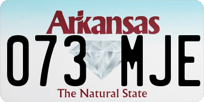 AR license plate 073MJE