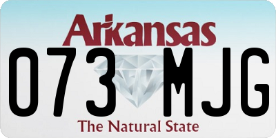 AR license plate 073MJG