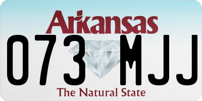 AR license plate 073MJJ