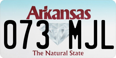 AR license plate 073MJL