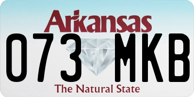 AR license plate 073MKB