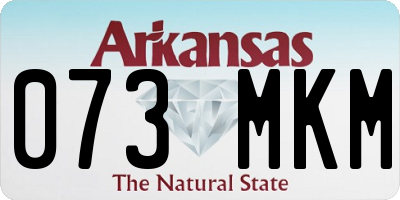 AR license plate 073MKM