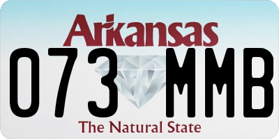 AR license plate 073MMB