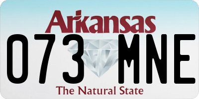 AR license plate 073MNE