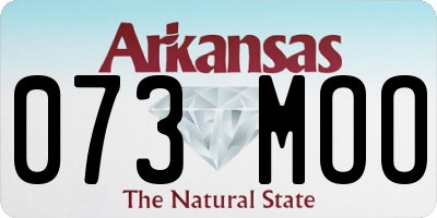 AR license plate 073MOO