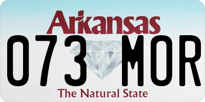 AR license plate 073MOR