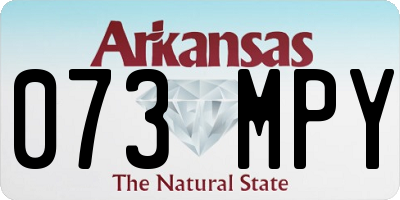 AR license plate 073MPY