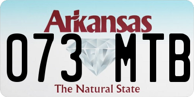 AR license plate 073MTB