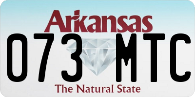 AR license plate 073MTC