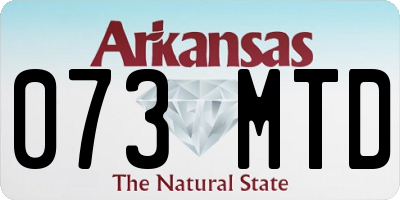 AR license plate 073MTD