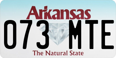 AR license plate 073MTE