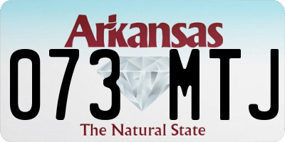 AR license plate 073MTJ