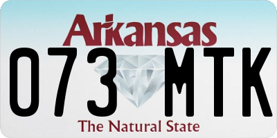 AR license plate 073MTK