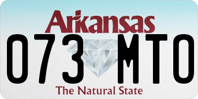 AR license plate 073MTO
