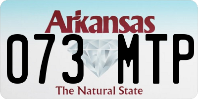 AR license plate 073MTP