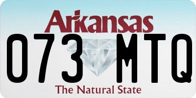 AR license plate 073MTQ