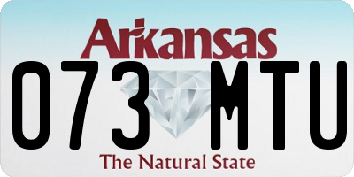AR license plate 073MTU