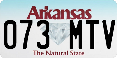 AR license plate 073MTV