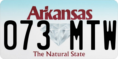 AR license plate 073MTW