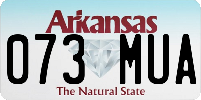 AR license plate 073MUA