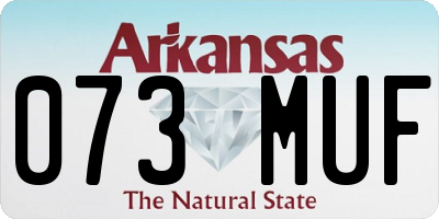 AR license plate 073MUF