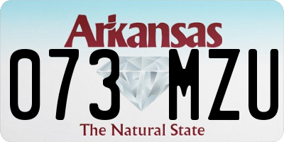AR license plate 073MZU