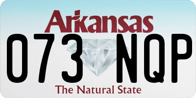 AR license plate 073NQP
