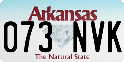 AR license plate 073NVK