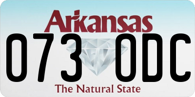 AR license plate 073ODC