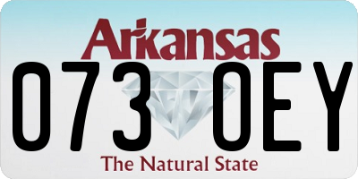 AR license plate 073OEY